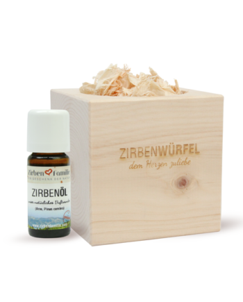 Original ZirbenWürfel-Set «dem Herzen zuliebe»