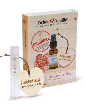 ZirbenHerz Anhänger Set inkl. ZirbenSpray