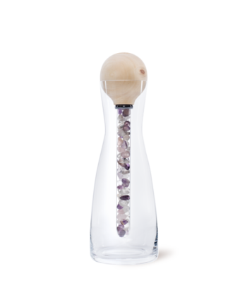 Original ZirbenKugel Karaffe & Edelsteinstab