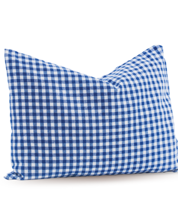ZirbenKissen «Karo» 30×20 cm - Karo blau